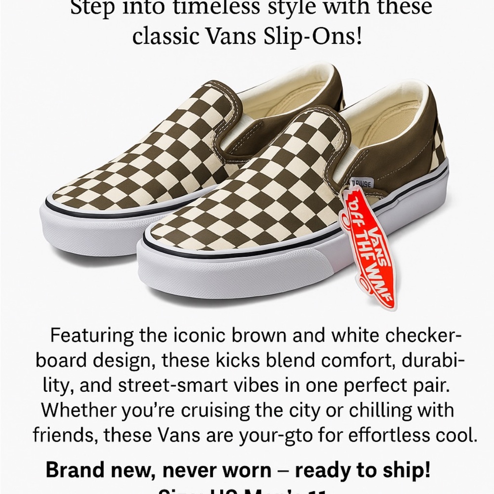 Vans Checkerboard Slip-Ons